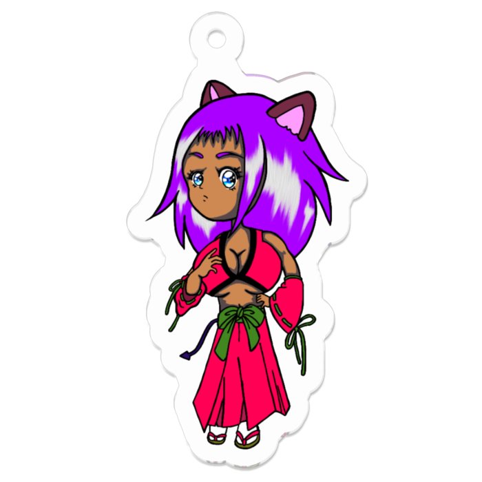 アクリルキーホルダー（コーティング） - 50 x 50 (mm)