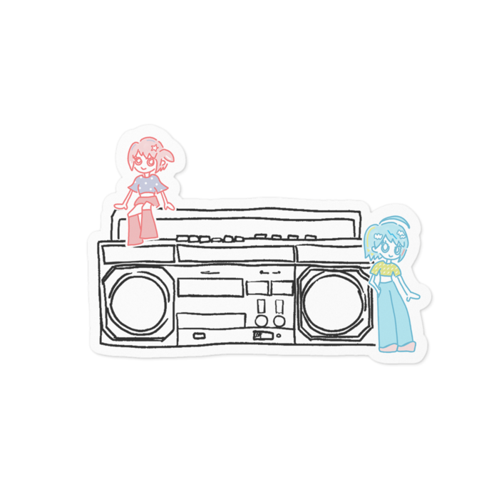 ステッカー - 100 x 100 (mm)