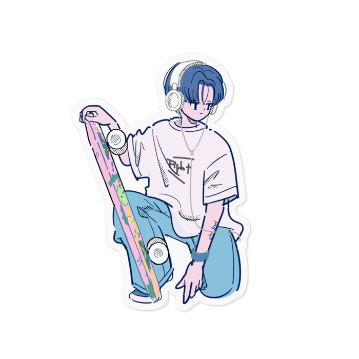 ステッカー - 100 x 100 (mm)