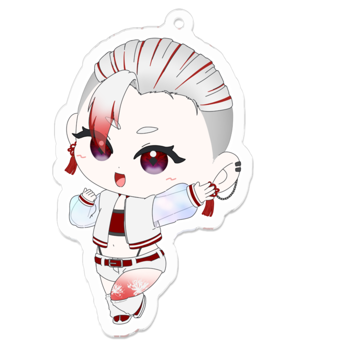 アクリルキーホルダー（コーティング） - 70 x 70 (mm)