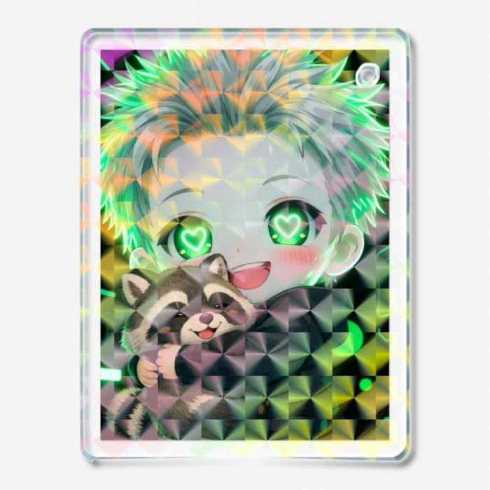 ホログラムアクリルキーホルダー - 50 × 50mm