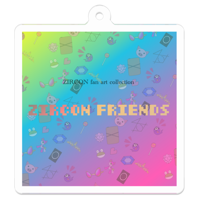 アクリルキーホルダー - 50 x 50 (mm)