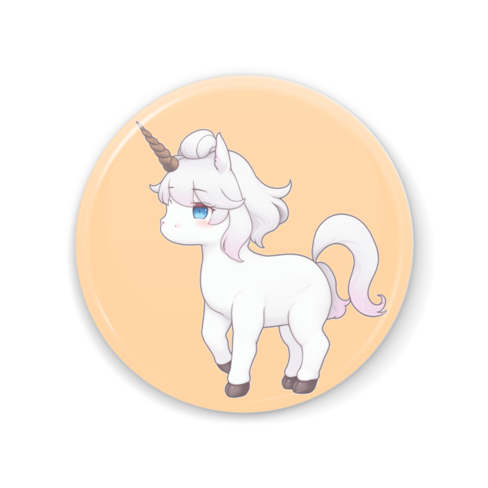 No5a「ユニコーン」橙缶ミラー