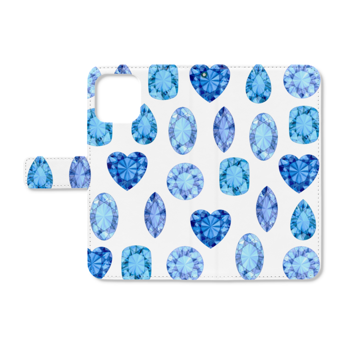 手帳型iPhoneケース - iPhone12 ProMax - ストラップ穴 あり