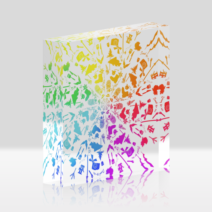 アクリルブロック - 100x100mm