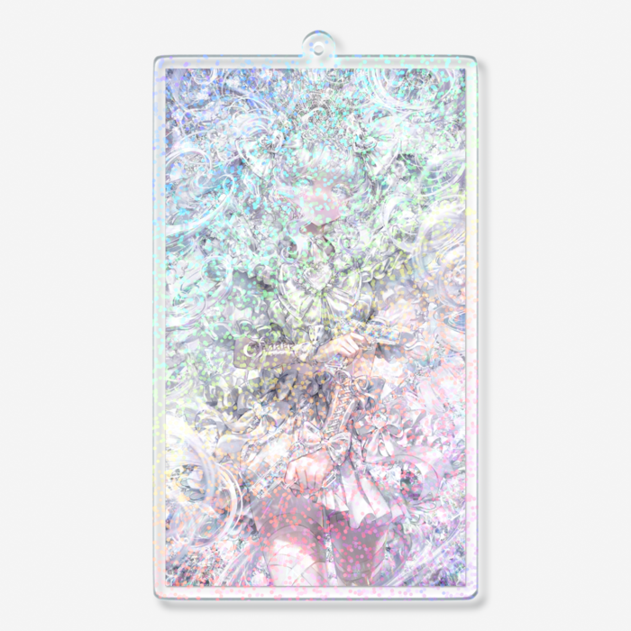 ホログラムアクリルキーホルダー/Hologram acrylic keychain(グリッター/Glitter) - 100 × 100mm(2)