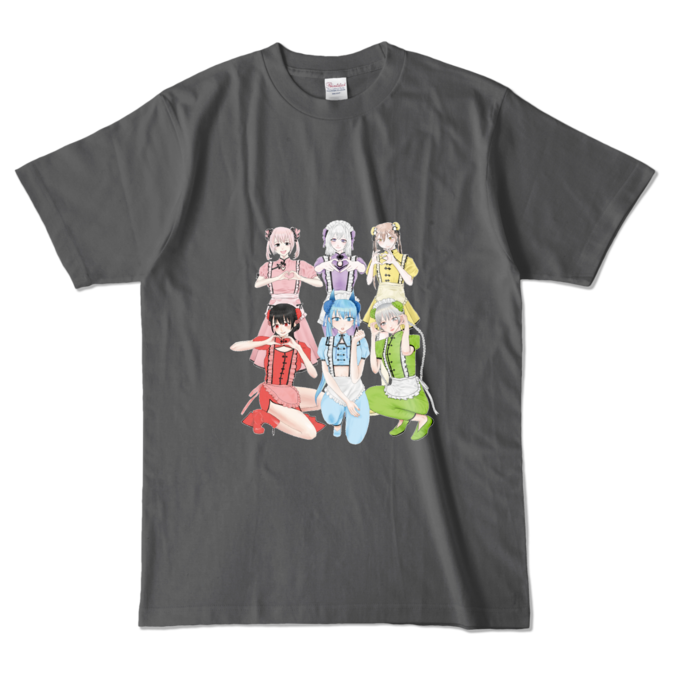 カラーTシャツ - L - チャコール (濃色)