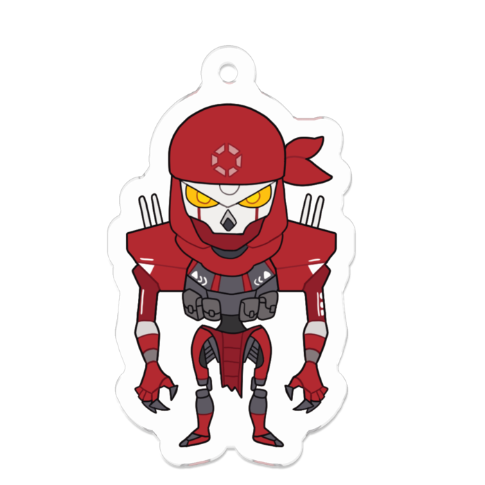 アクリルキーホルダー（コーティング） - 50 x 50 (mm)