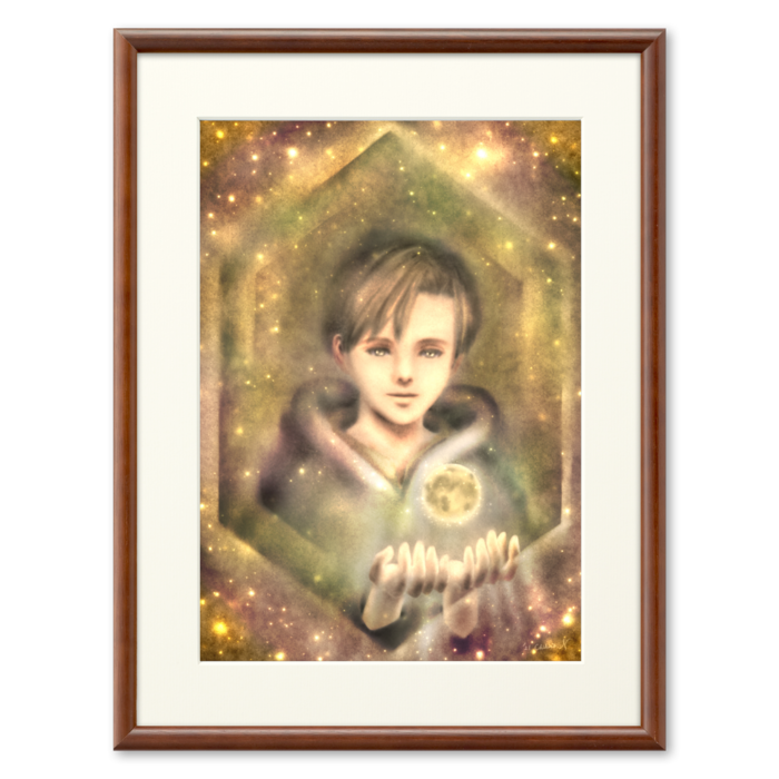 複製画(プリモアート) - A4　　額縁の色・ブラウン