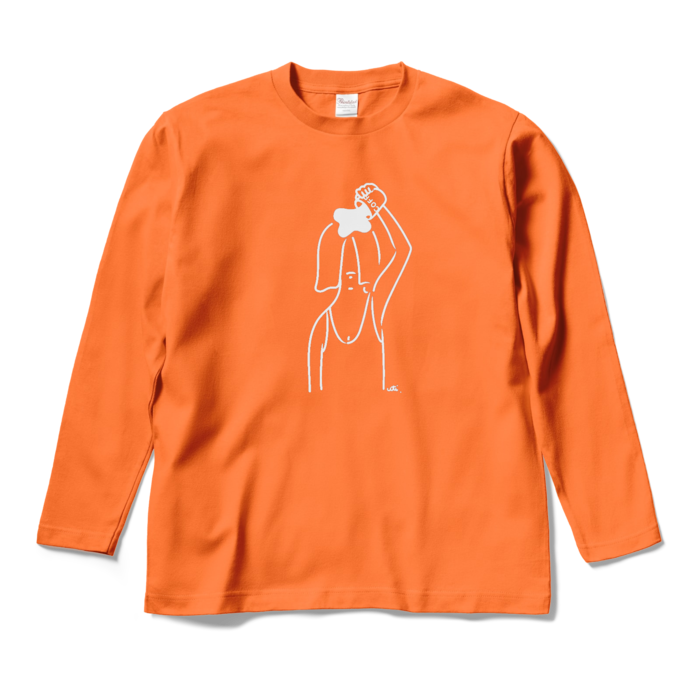 ロングスリーブTシャツ - M - オレンジ