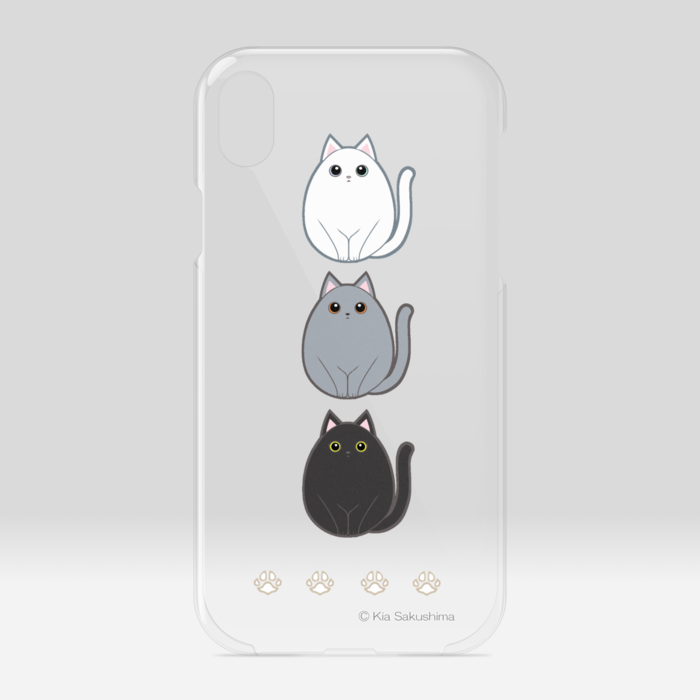 ムジころねこクリアiPhoneケース - iPhone XR