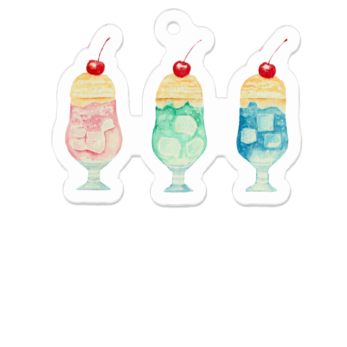 アクリルキーホルダー - 50 x 50 (mm)