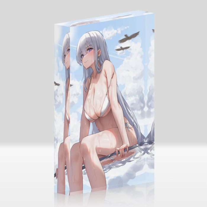 アクリルブロック - 100x148mm(ホワイトタイプ)