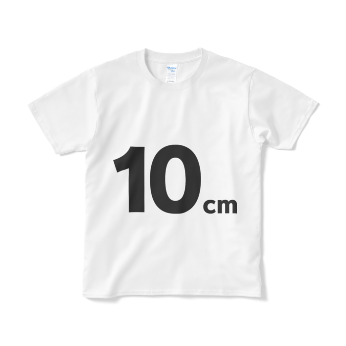10cm(実際の大きさとは異なる場合があります)Tシャツ - S - ホワイト