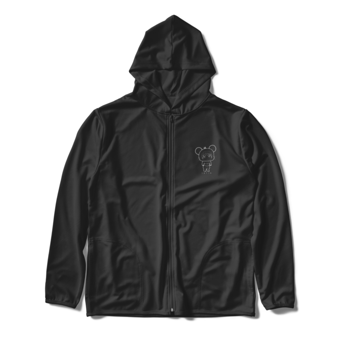 ジップパーカー - XL - ブラック