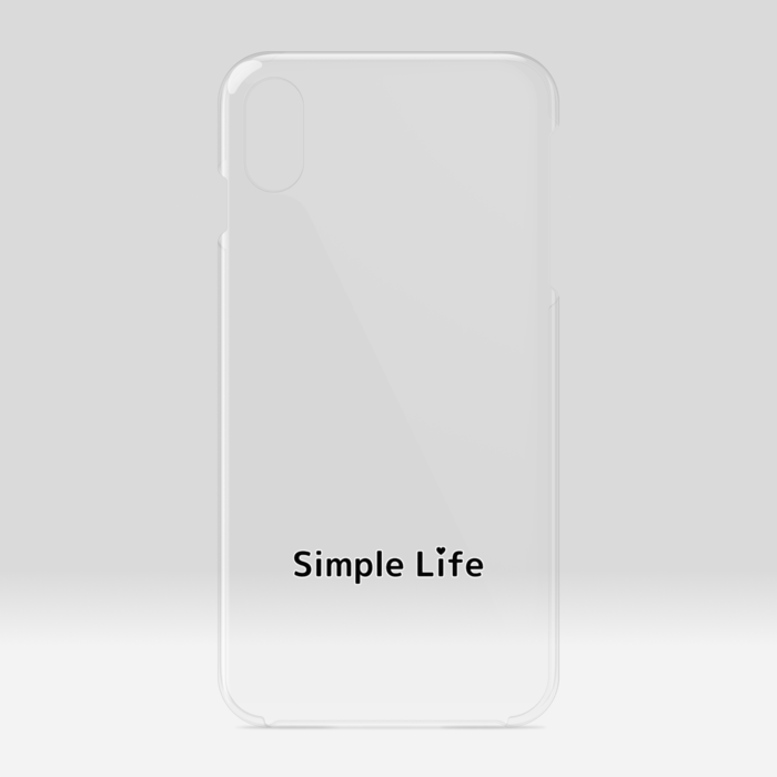 クリアiPhoneケースA　Simple Life❤　iPhone XSMax