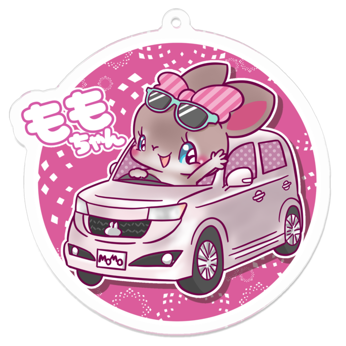 アクリルキーホルダー（コーティング） - 70 x 70 (mm)