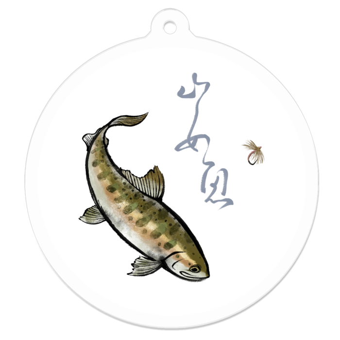 アクリルキーホルダー（コーティング） - 50 x 50 (mm)