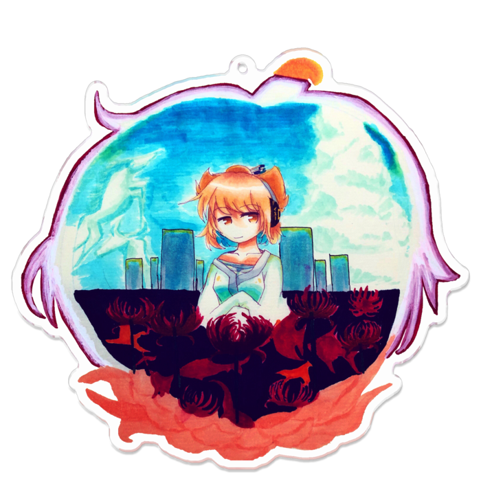 アクリルキーホルダー - 100 x 100 (mm)