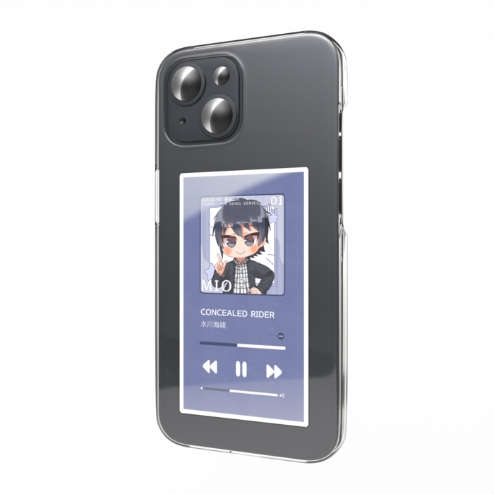 キャラソン再生画面風スマホステッカー(海緒)