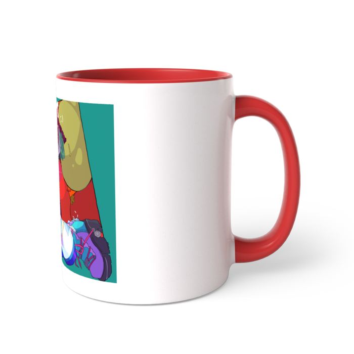 ツートンカラーマグカップ - 直径 8.2cm / 高さ 9.5cm