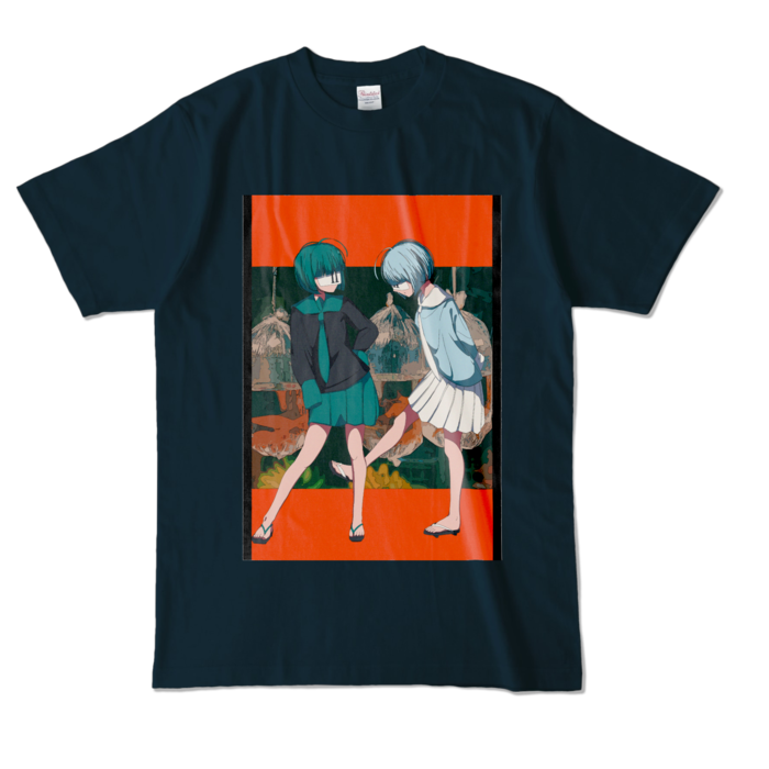 カラーTシャツ - L - ネイビー (濃色)