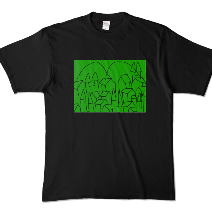 カラーTシャツ - XL - ブラック (濃色)