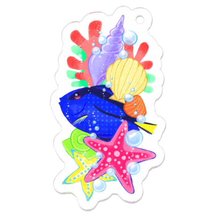 アクリルキーホルダー - 50 x 50 (mm)