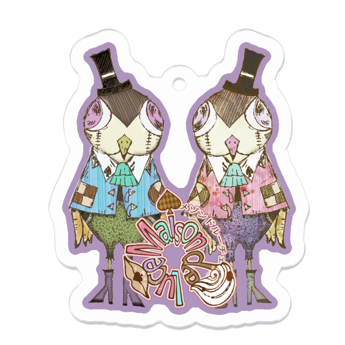 アクリルキーホルダー - 50 x 50 (mm)