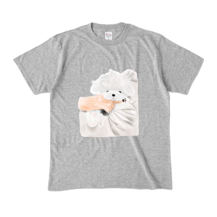 カラーTシャツ - M - 杢グレー (濃色)