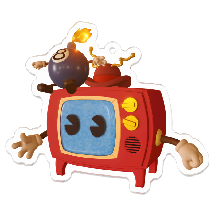 アクリルキーホルダー - 70 x 70 (mm)