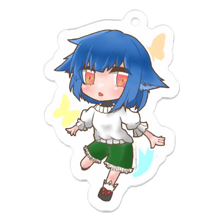 猫っ娘(蝶) - 50 x 50 (mm)