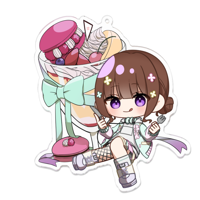 アクリルキーホルダー - 100 x 100 (mm)