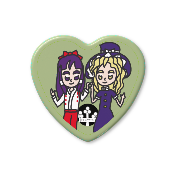 魔理沙＆靈夢_ハート缶バッジ