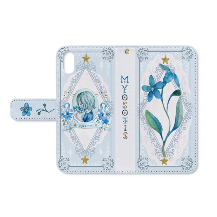 手帳型iPhoneケース - iPhone X - ストラップ穴 あり