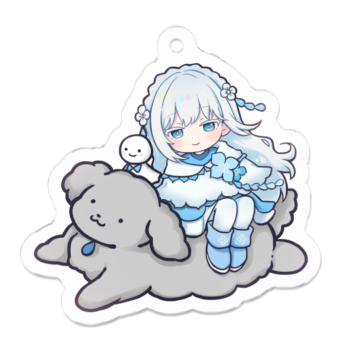 アクリルキーホルダー（コーティング） - 50 x 50 (mm)