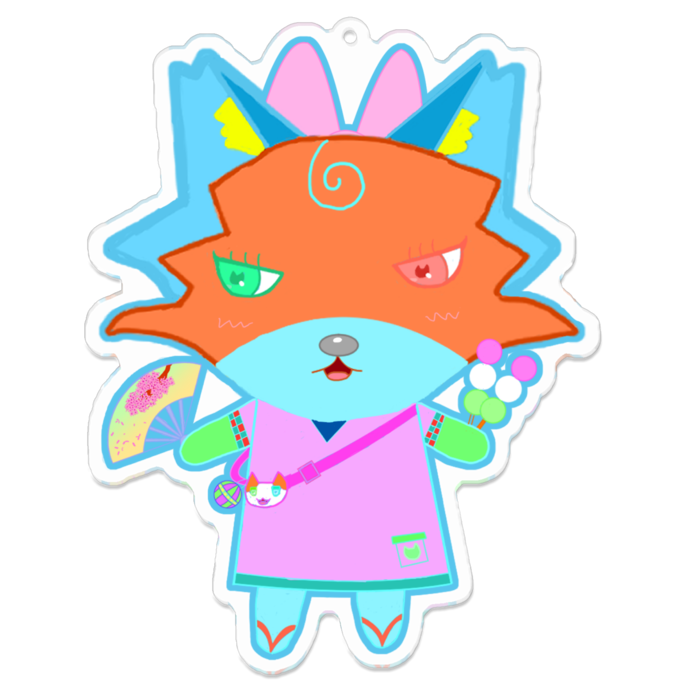 アクリルキーホルダー - 100 x 100 (mm)