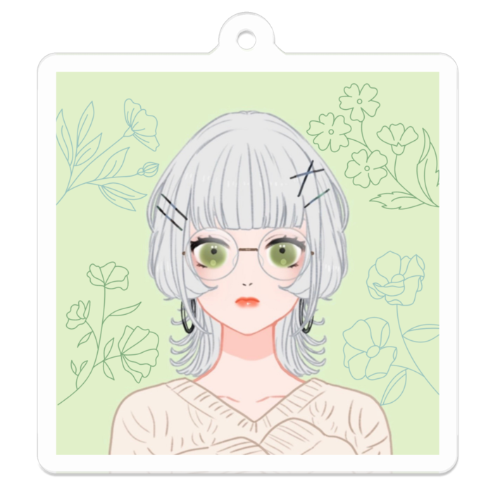 アクリルキーホルダー - 50 x 50 (mm)