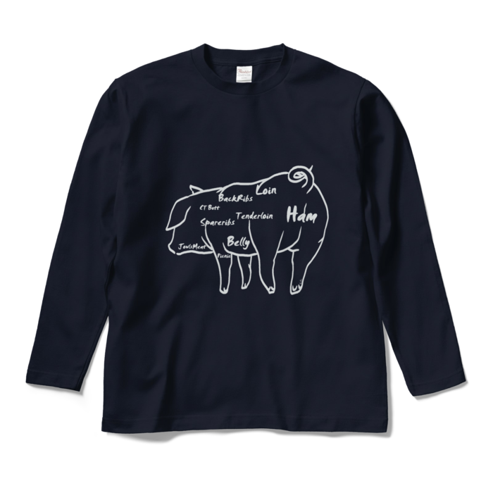ロングスリーブTシャツ - M - ネイビー
