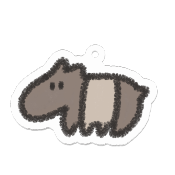 アクリルキーホルダー - 50 x 50 (mm)