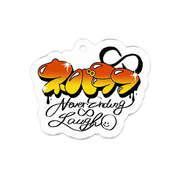 アクリルキーホルダー（コーティング） - 50 x 50 (mm)