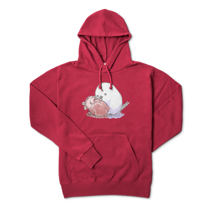 パーカー - L - バーガンディ