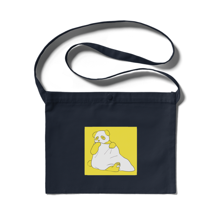 サコッシュ - イエロー×ネイビー