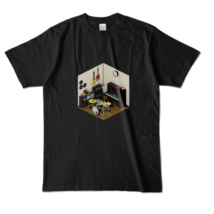 カラーTシャツ - L - ブラック (濃色)