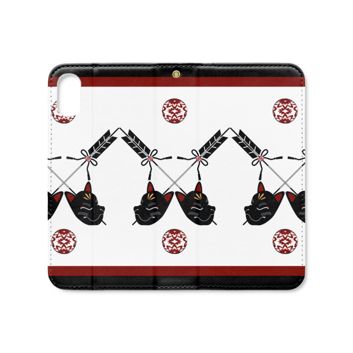 手帳型iPhoneケース（ベルトなし） - iPhone XS / X - ストラップ穴 あり