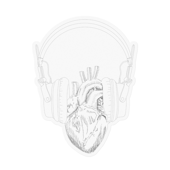 ステッカー - 100 x 100 (mm)　クリア