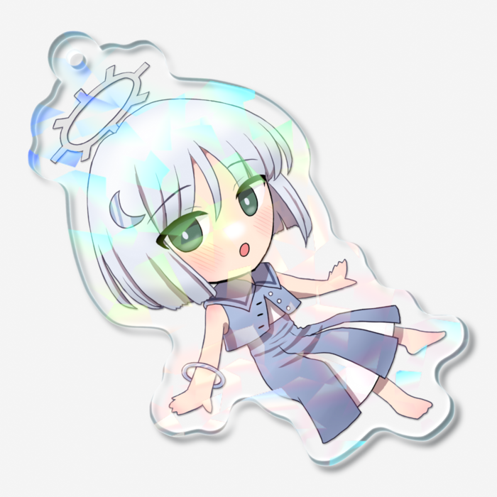 ホログラムアクリルキーホルダー - 50 × 50mm