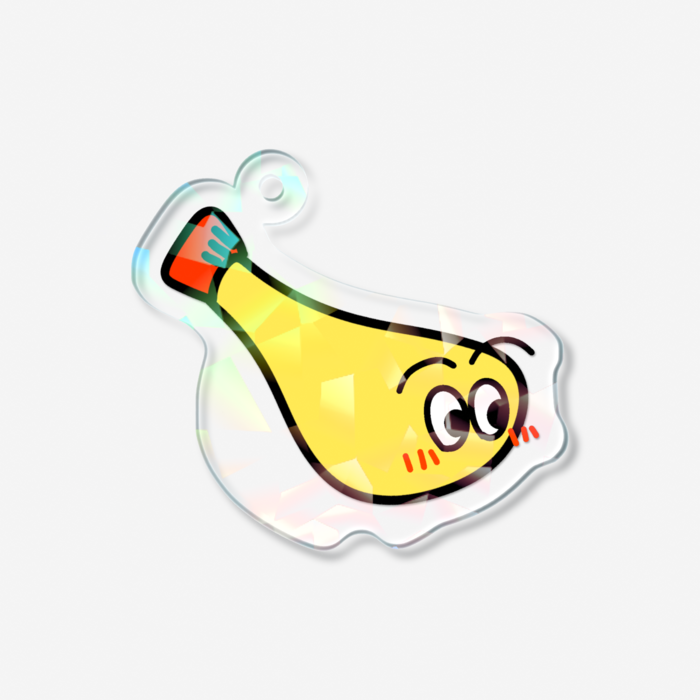 ホログラムアクリルキーホルダー - 50 × 50mm