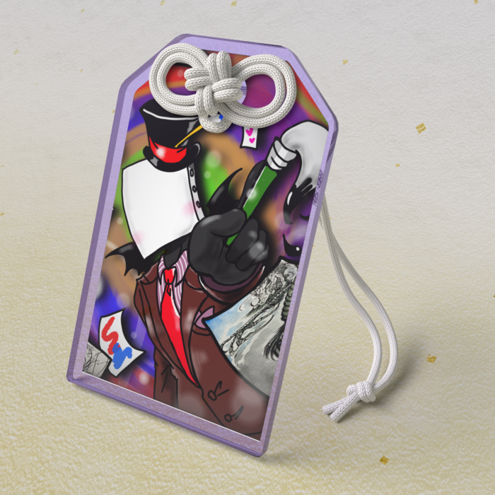 アクリルお守り - 50 × 80mm