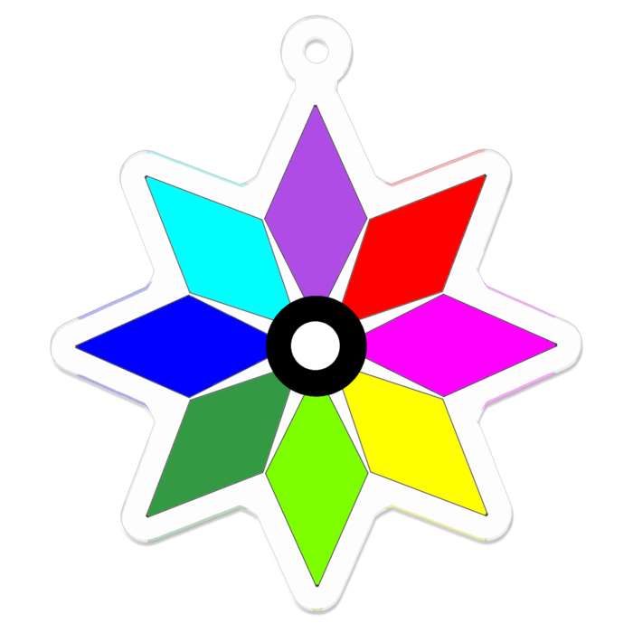 アクリルキーホルダー - 50 x 50 (mm)